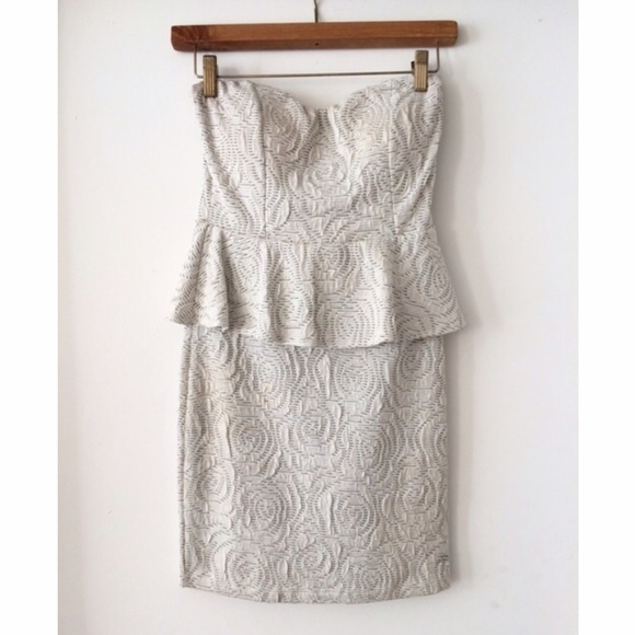 Rue21 Dresses & Skirts - Silver Peplum Dress