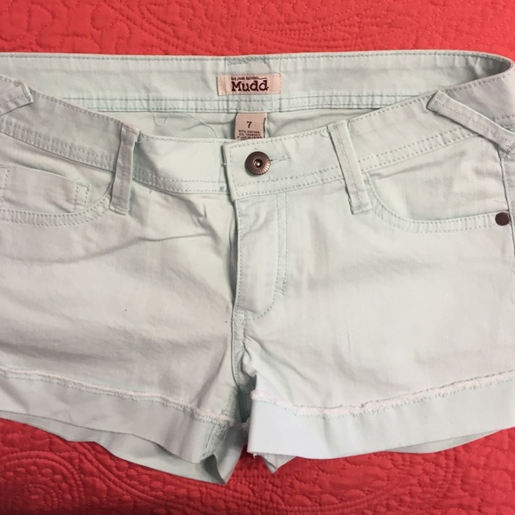 🚫SOLD🚫 Mint green, jean shorts