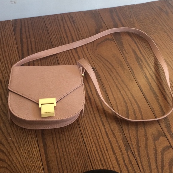 Dark peach shoulder bag