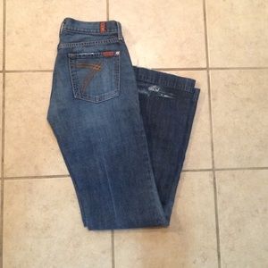 7 for all mankind jeans. Dark wash.