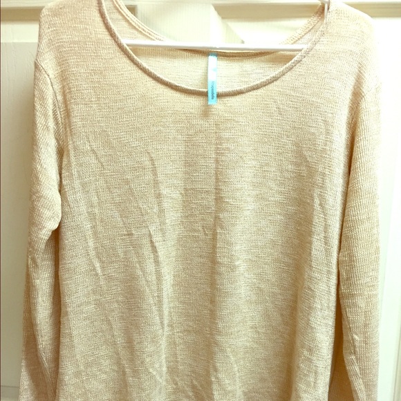 Gold long sleeve top