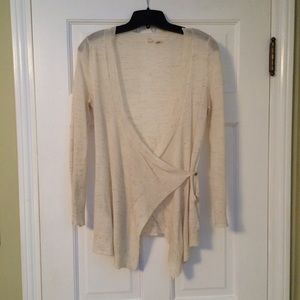 Cream Wrap Cardigan by Moth for Anthropologie
