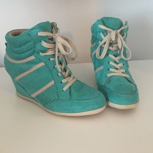 Mint Ankle Wedge Boot Sneakers