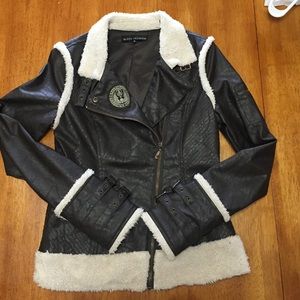 Affliction bomber jacket. Dark brown.