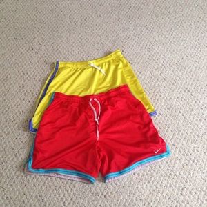 Mid-thigh length Nike basketball shorts