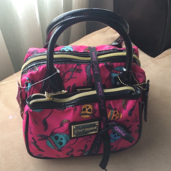 Betsey Johnson bag/cosmetic set