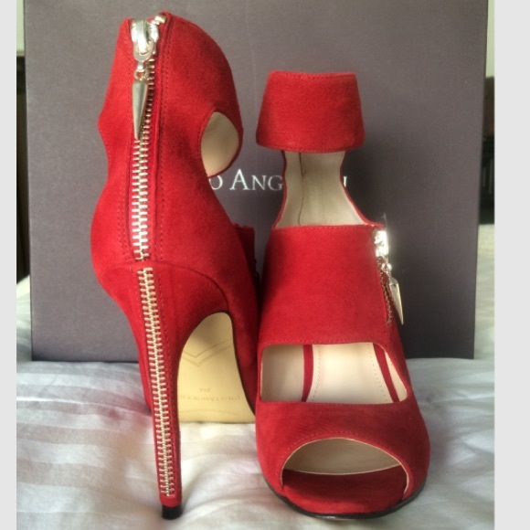👠HP 2x's👠NEW Enzo Angiolini Nyambi Red Heel w/bx - Picture 2 of 4