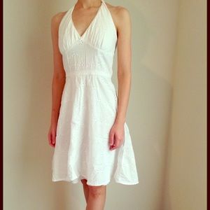 Eyelet white dress