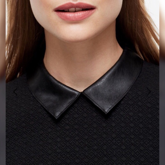 Faux Leather Shirtdress - Picture 3 of 4