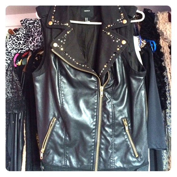 Leather vest
