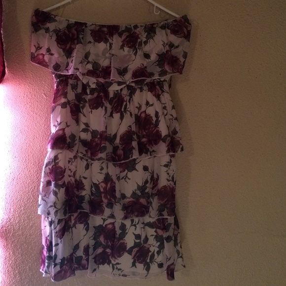 Rue 21 medium floral strapless dress