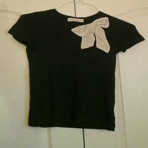 Brown Bow Shirt NWOT