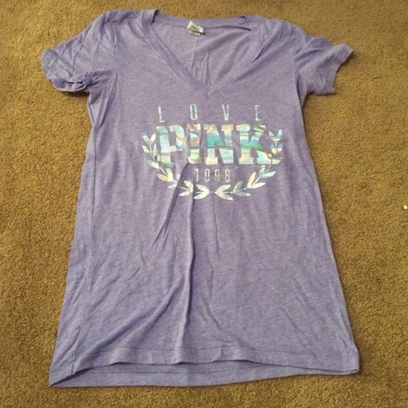 Victoria's Secret PINK purple v-neck