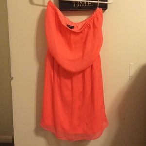 Express size medium bright orange dress
