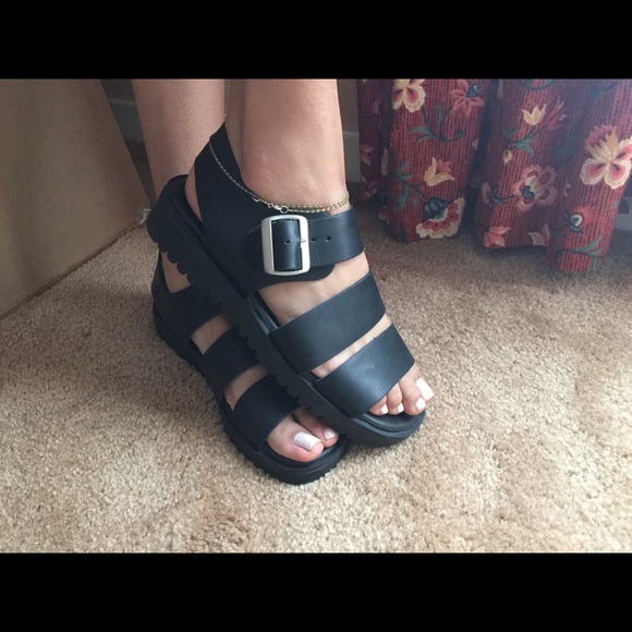 Black sandals