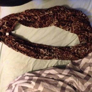 Black and Brown cheetah scarf 😊