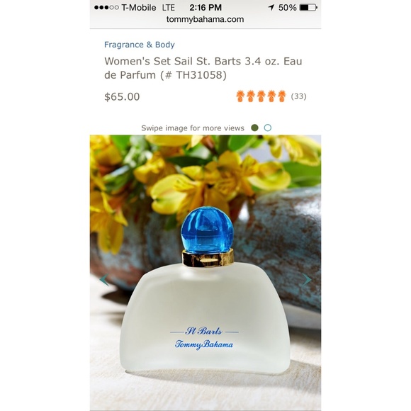 St Bart's Tommy Bahama perfume!