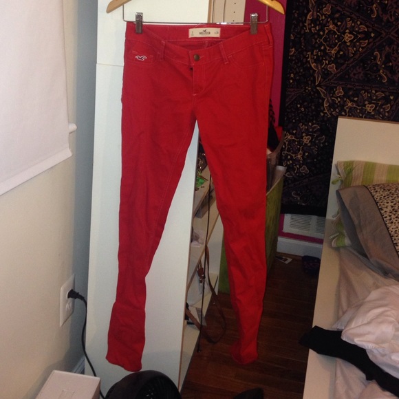 Red Hollister Skinny Jeans
