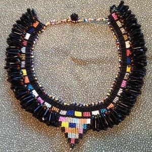 Unique beaded collar necklace from South Africa