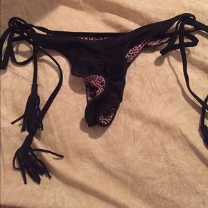 $80 PP Acacia Swimwear black rio bottoms
