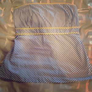 Blue/White Striped Lilly Top