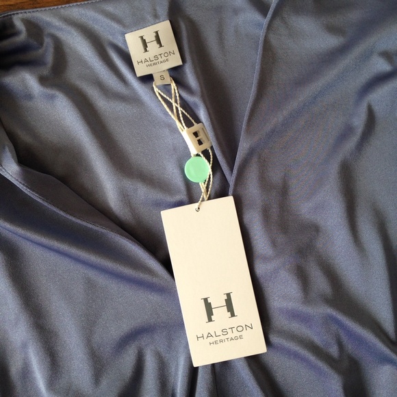 Sex in the City blue Halston Heritage Dress NEW! S - Picture 3 of 4