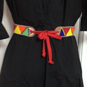 Handmade African beaded belt from 1969