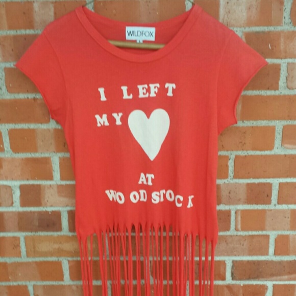 WILDFOX Woodstock Fringe Tee