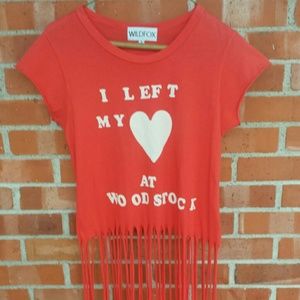 WILDFOX Woodstock Fringe Tee