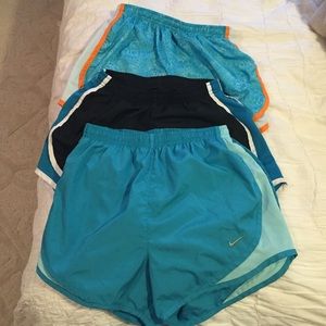 Four pairs of Nike shorts