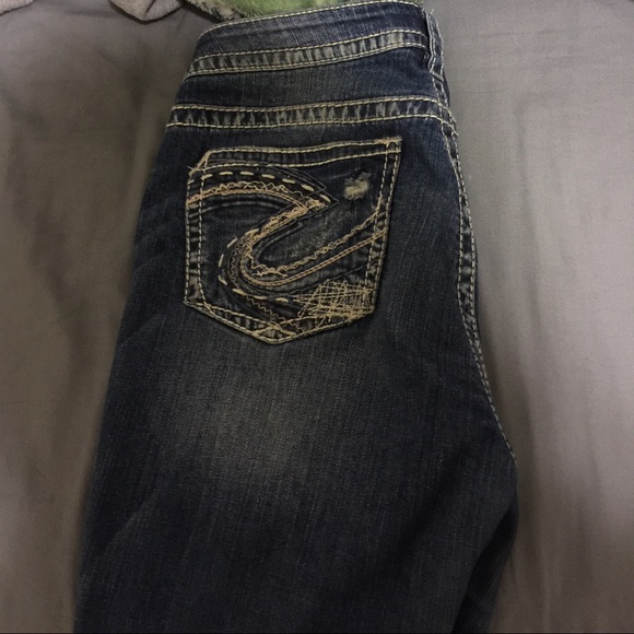 Silver boyfriend jeans