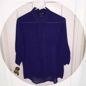 Blue collared shirt