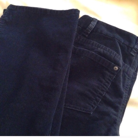 J Crew Petites Stretch Vintage Cords midnight EUC