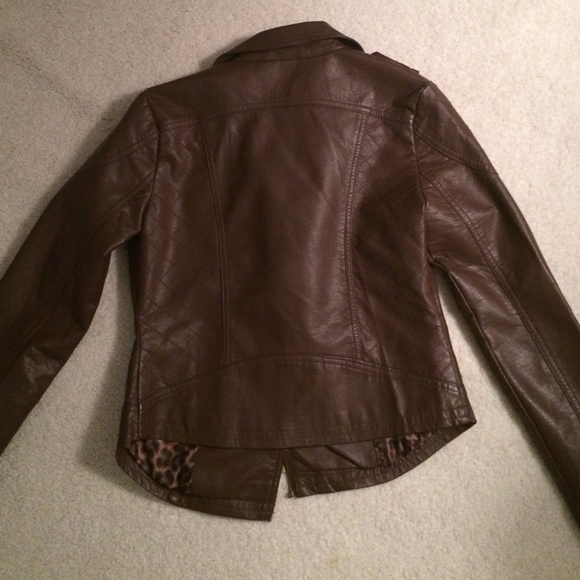 Brown Leather Jacket - Picture 2 of 2