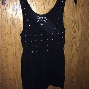 Black Studded Tanktop