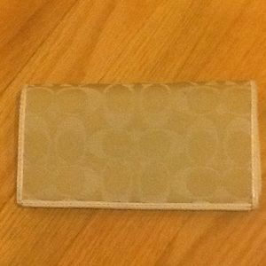 Coach checkbook cover