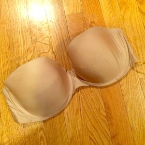 Strapless victorias secret nude bra 38D