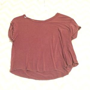 American eagle burgundy crop top