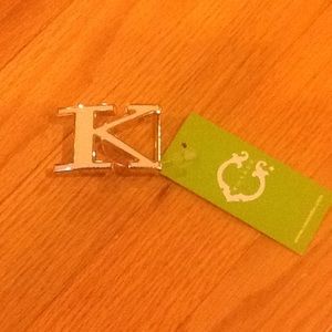 "K" belt buckle from C Wonder