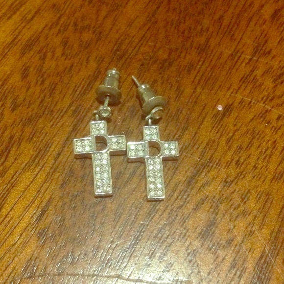DIOR cross earrings
