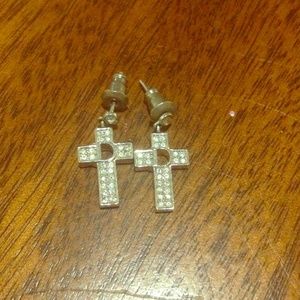DIOR cross earrings
