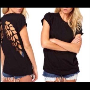 Angel wing top
