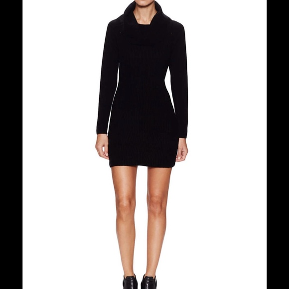 Wythe NY 100%Cashmere Shaker Stitch Cowlneck Dress