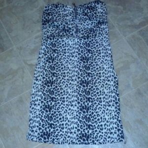 Charlotte Russe black and white cheetah dress