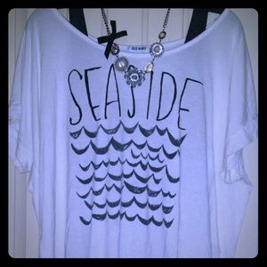 Old Navy "Seaside" t-shirt with cuffed sleeves