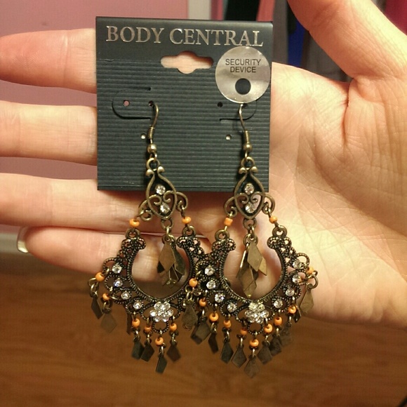 body central earrings