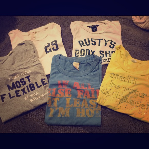Lot of tshirts from Abercrombie and Hollister