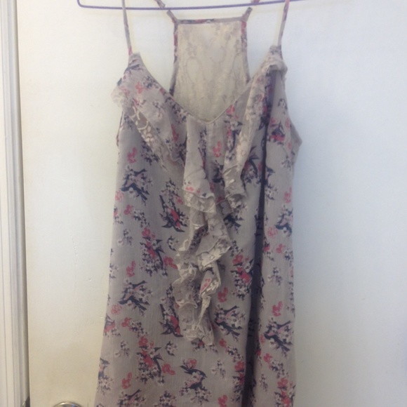 Racerback floral tank