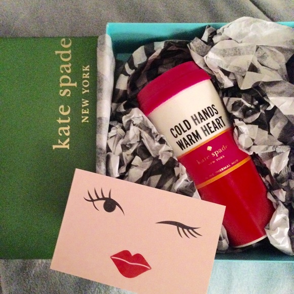 Kate Spade Cold Hands Warm Heart Thermal Mug