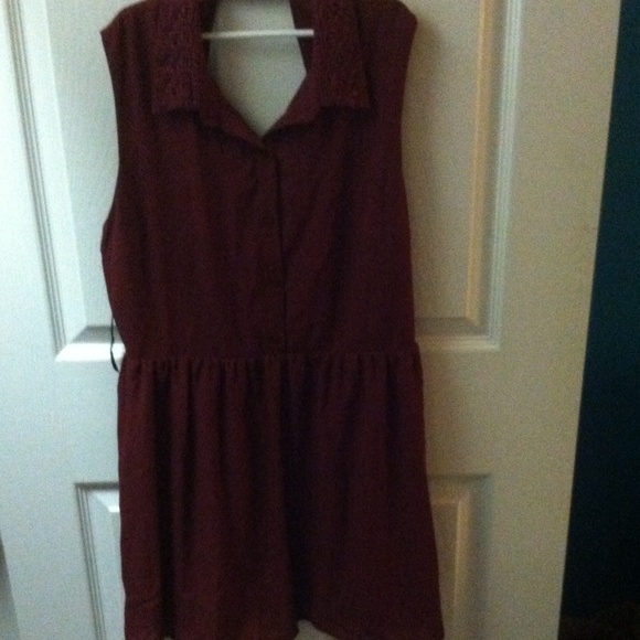 Burgundy dress